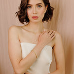 Georgina Pear Cut Lariat Necklace - Wander + Lust Jewelry