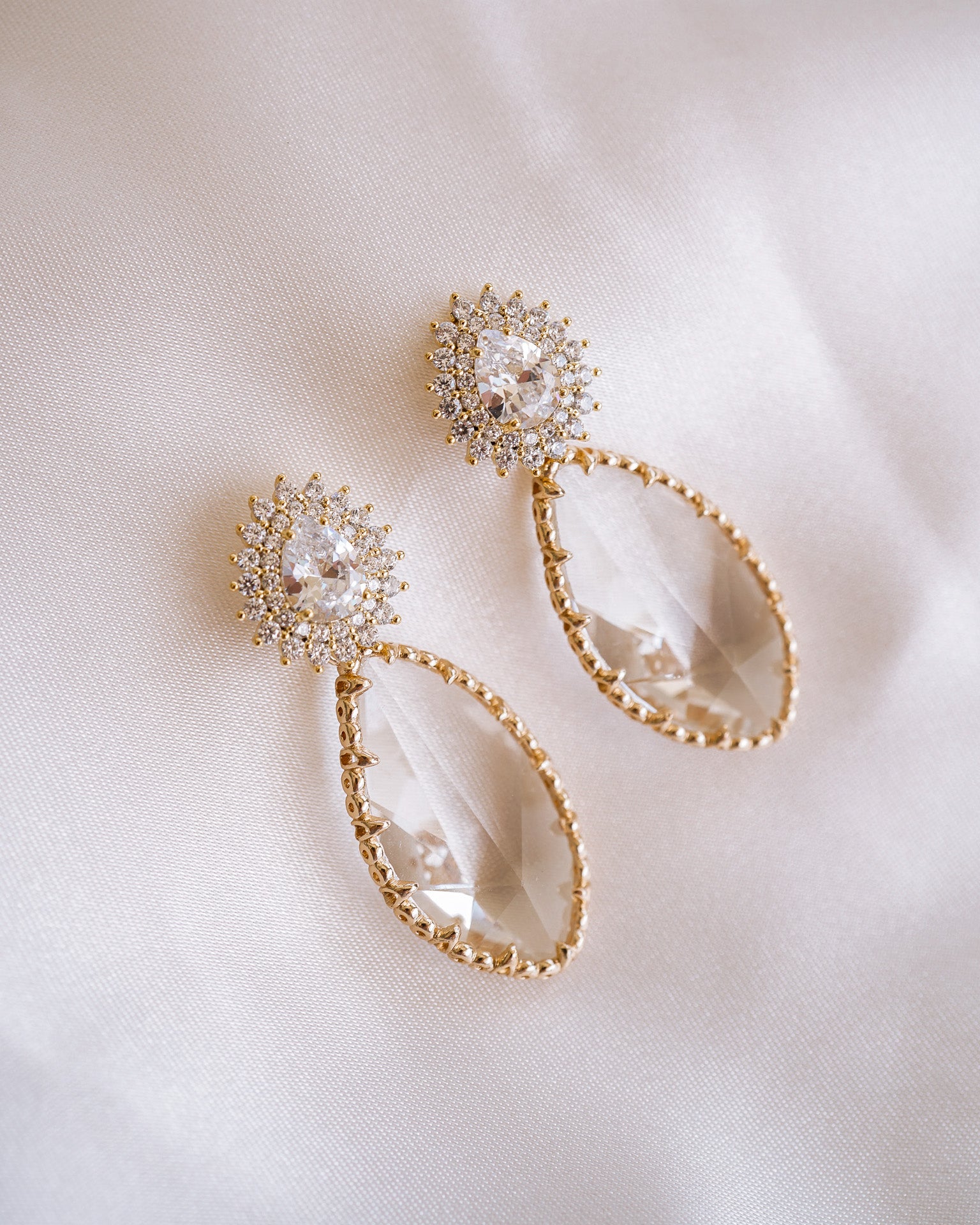 Audrey Crystal Earrings - Wander + Lust Jewelry