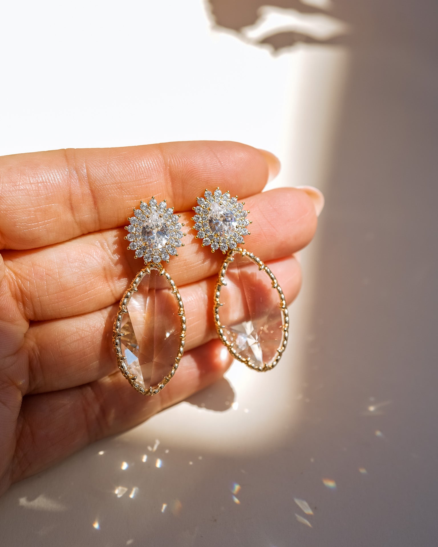 Audrey Crystal Earrings - Wander + Lust Jewelry