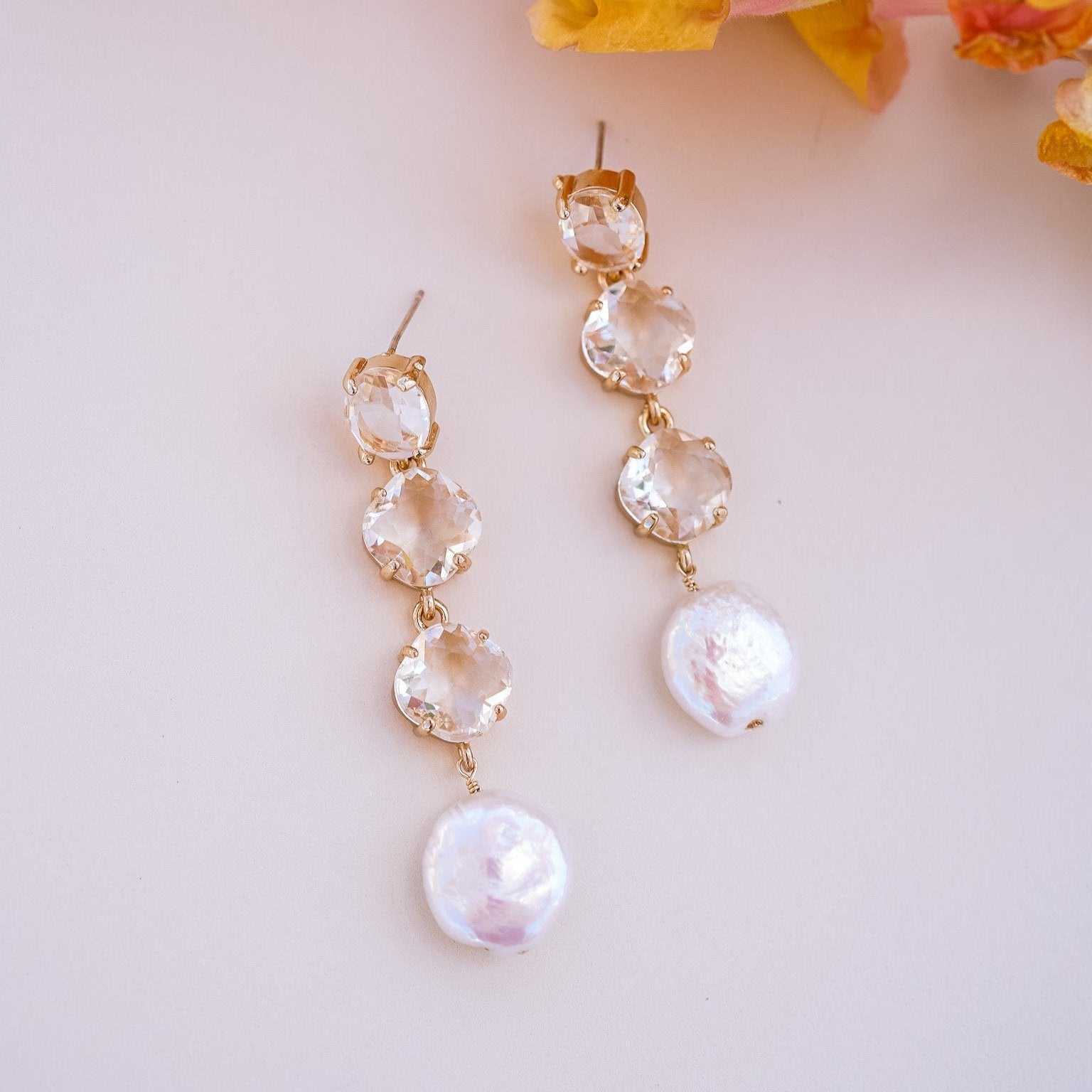 Brynn Pearl Drop Earrings - Wander + Lust Jewelry