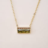 Arden Baguette Bar Necklace