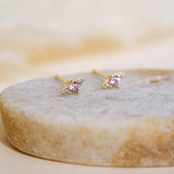Emmeline Pink Stud Earrings