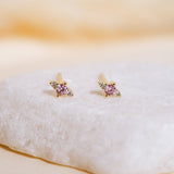 Emmeline Pink Stud Earrings