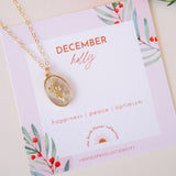 December Birth Flower Necklace - Wander + Lust Jewelry