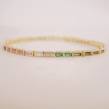 Dylan Rainbow Tennis Bracelet