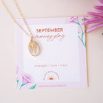 September Birth Flower Necklace - Wander + Lust Jewelry