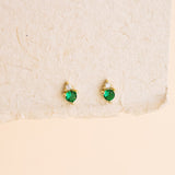 Maeve Emerald Studs