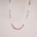 Alba Rose Quartz & Pearl Choker