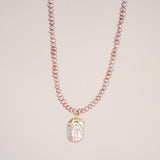 Emmeline Pink Pearl Necklace