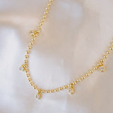 Sienna Crystal Drop Choker
