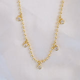 Sienna Crystal Drop Choker