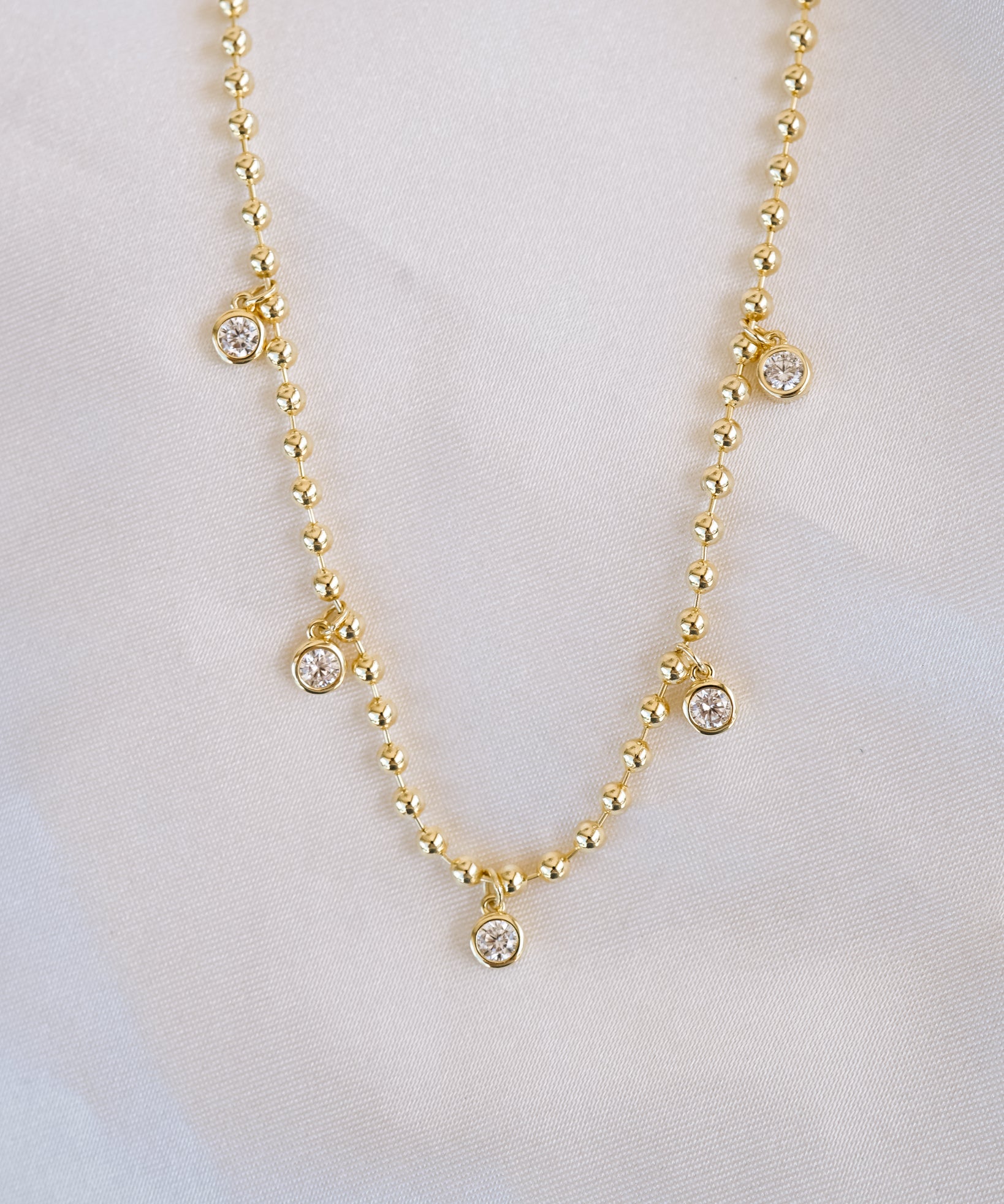 Sienna Crystal Drop Choker