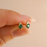 Maeve Emerald Studs