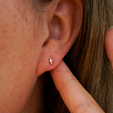 Emmeline Pink Stud Earrings