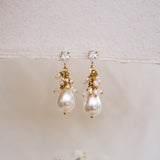 Lucerne Pearl Cluster Earrings