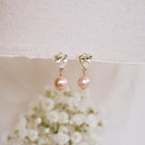 Rosalie Pearl Bud Earrings