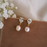 Rosalie Pearl Bud Earrings