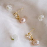 Rosalie Pearl Bud Earrings