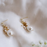 Lucerne Pearl Cluster Earrings