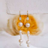 Swan Cascading Pearl Earrings