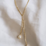 Lucerne Pearl Lariat Necklace