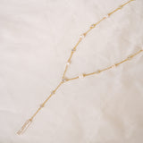 Della Pearl & Crystal Lariat