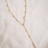 Della Pearl & Crystal Lariat