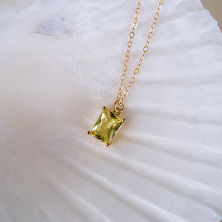 Chartreuse Dream Charm Necklace