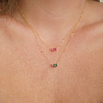 Tiny October Birthstone Necklace - Wander + Lust Jewelry