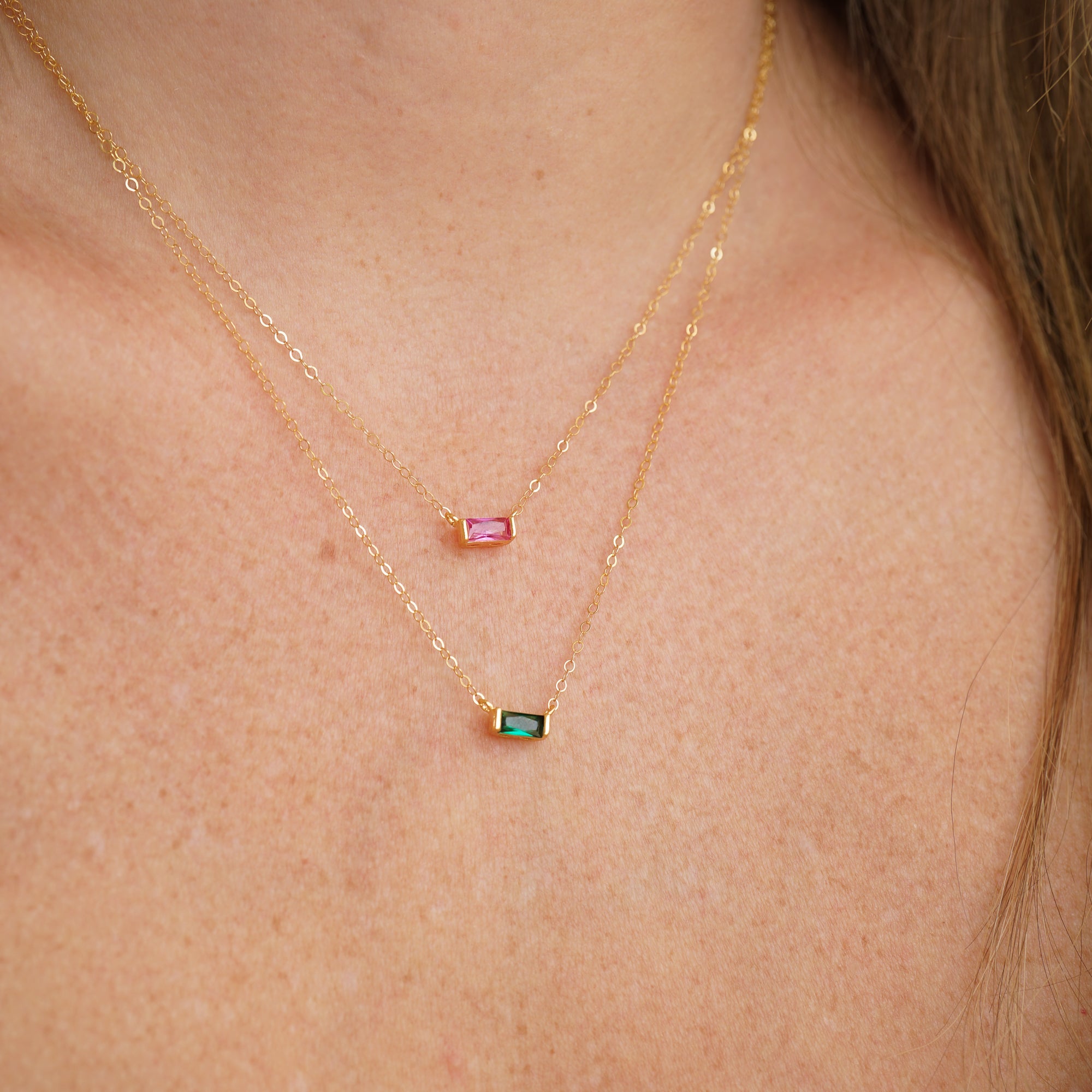 Tiny February Birthstone Necklace - Wander + Lust Jewelry