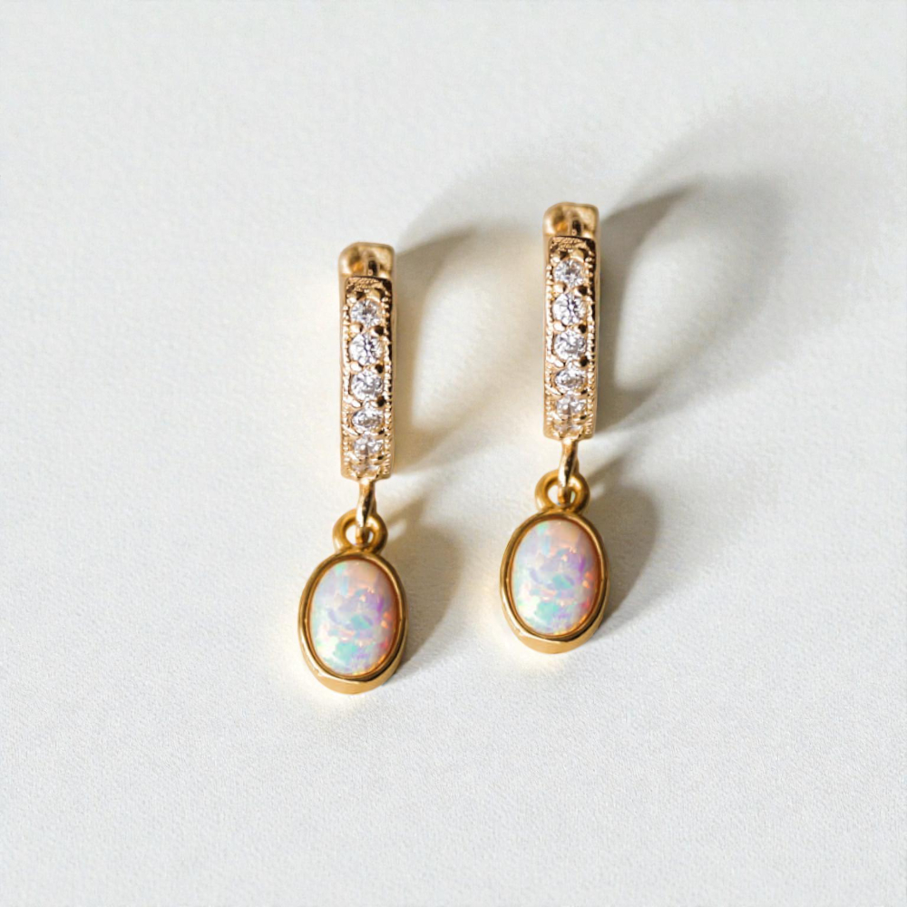 Edith Opal Huggies - Wander + Lust Jewelry