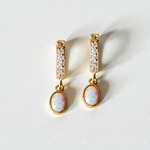 Edith Opal Huggies - Wander + Lust Jewelry