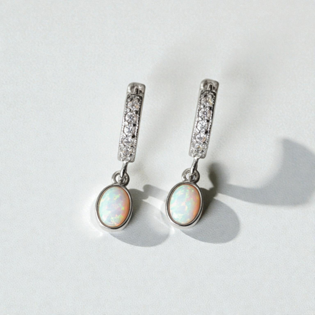 Edith Opal Huggies - Wander + Lust Jewelry