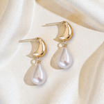Ella Pearl Drop Earrings - Wander + Lust Jewelry