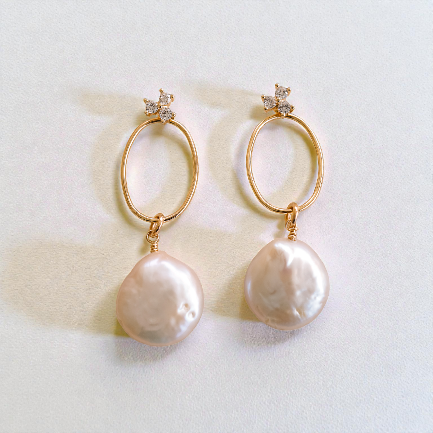 Emerson Pearl Ear Jacket Drops - Wander + Lust Jewelry