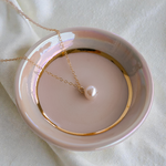 Evelyn Single Pearl Necklace - Wander + Lust Jewelry