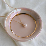 Evelyn Single Pearl Necklace - Wander + Lust Jewelry