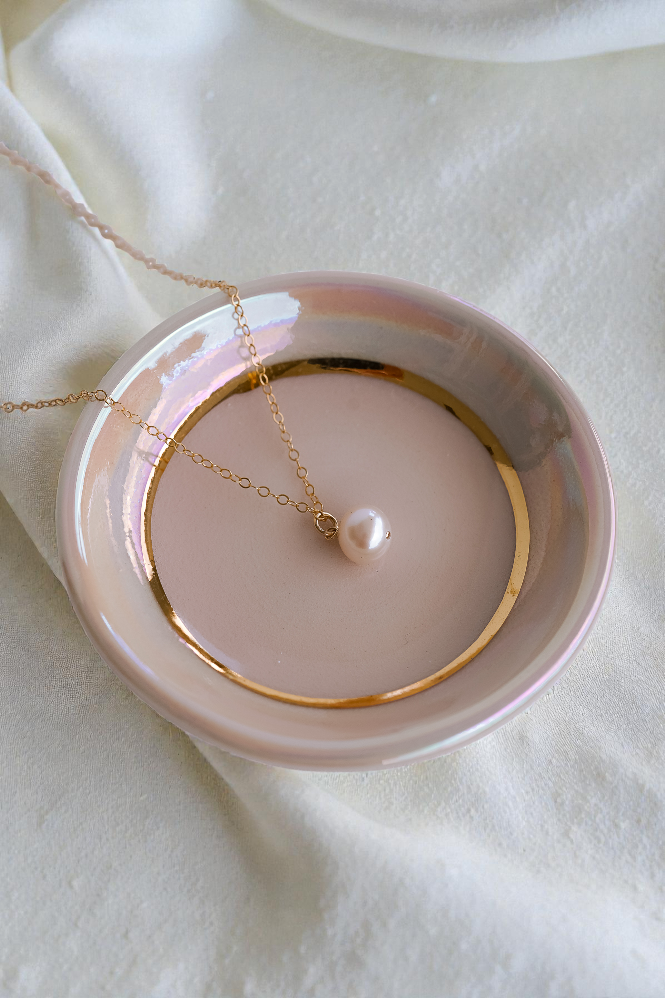 Evelyn Single Pearl Necklace - Wander + Lust Jewelry