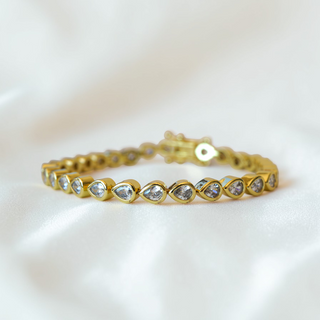 Georgina Pear Cut Tennis Bracelet - Wander + Lust Jewelry
