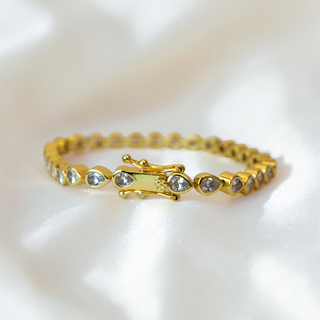 Georgina Pear Cut Tennis Bracelet - Wander + Lust Jewelry