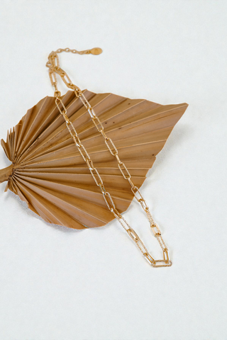 Simone Gold Paperclip Chain