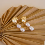 Shelly Pearl Drop Earrings - Wander + Lust Jewelry