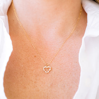 Heather Heart Necklace