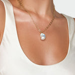 Elowen Pearl Pendant Necklace - Wander + Lust Jewelry
