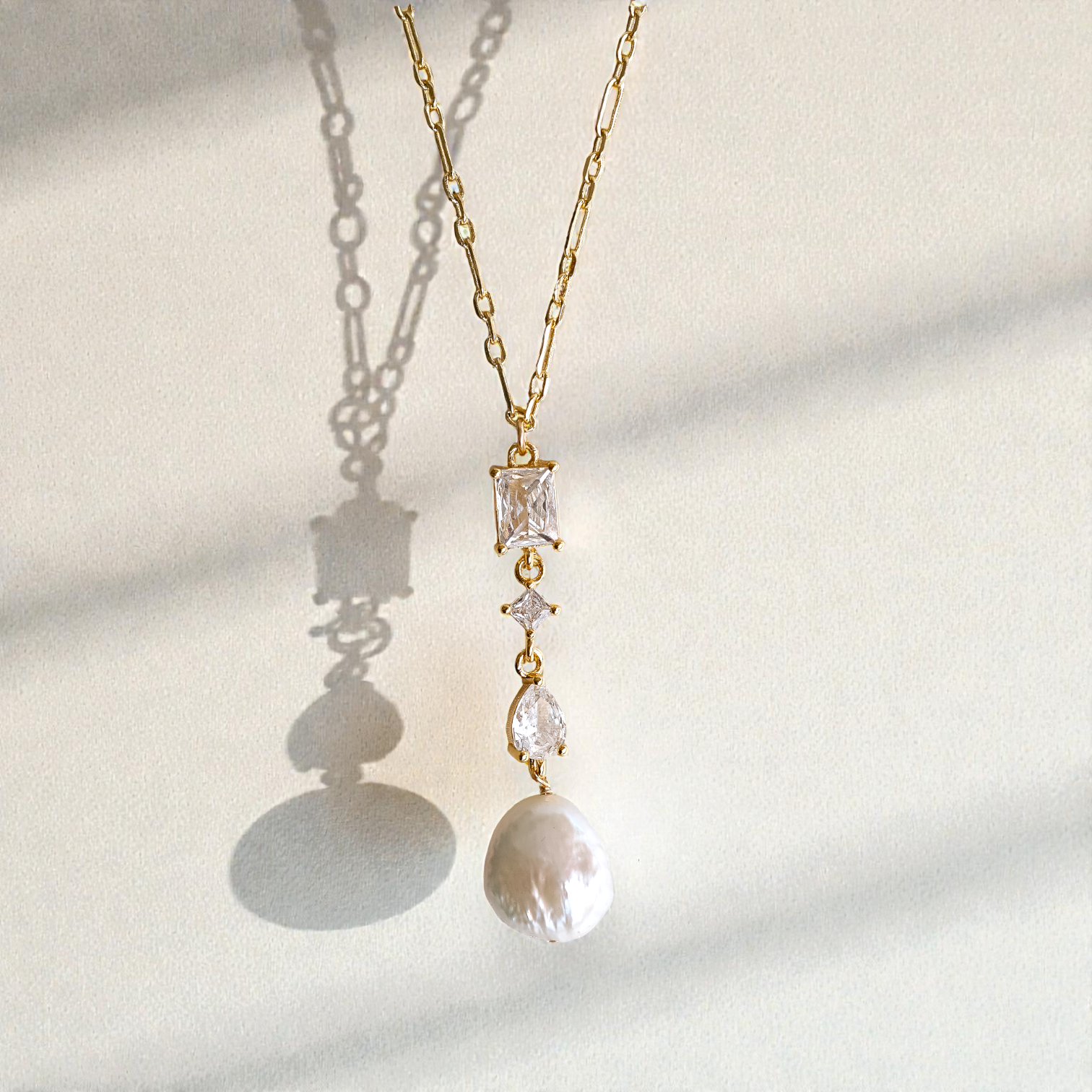 Isabelle Pearl Drop Necklace - Wander + Lust Jewelry