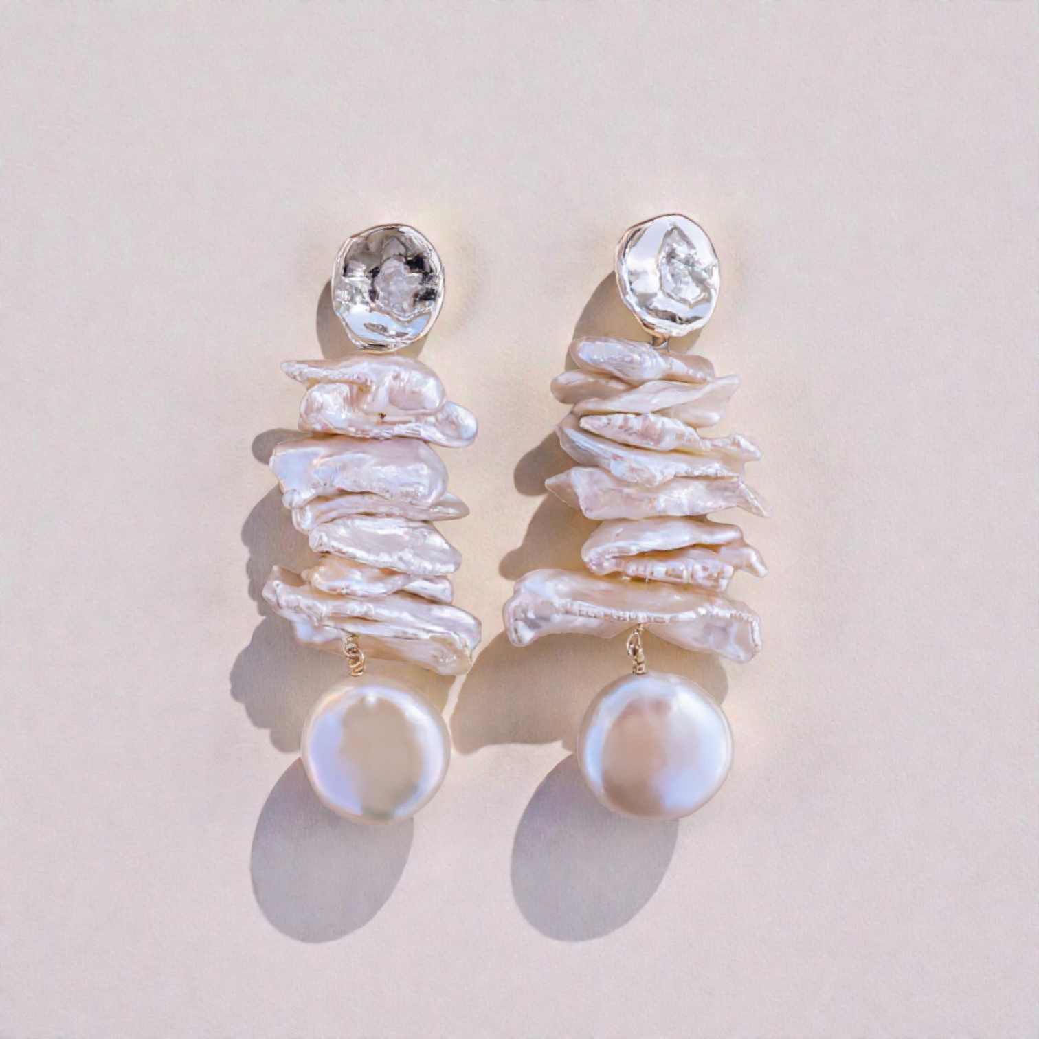 Kiara Pearl Earrings - Wander + Lust Jewelry