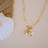 Capri Pearl Toggle Necklace - Wander + Lust Jewelry