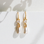 Laurel Teardrop Pearl Earrings - Wander + Lust Jewelry