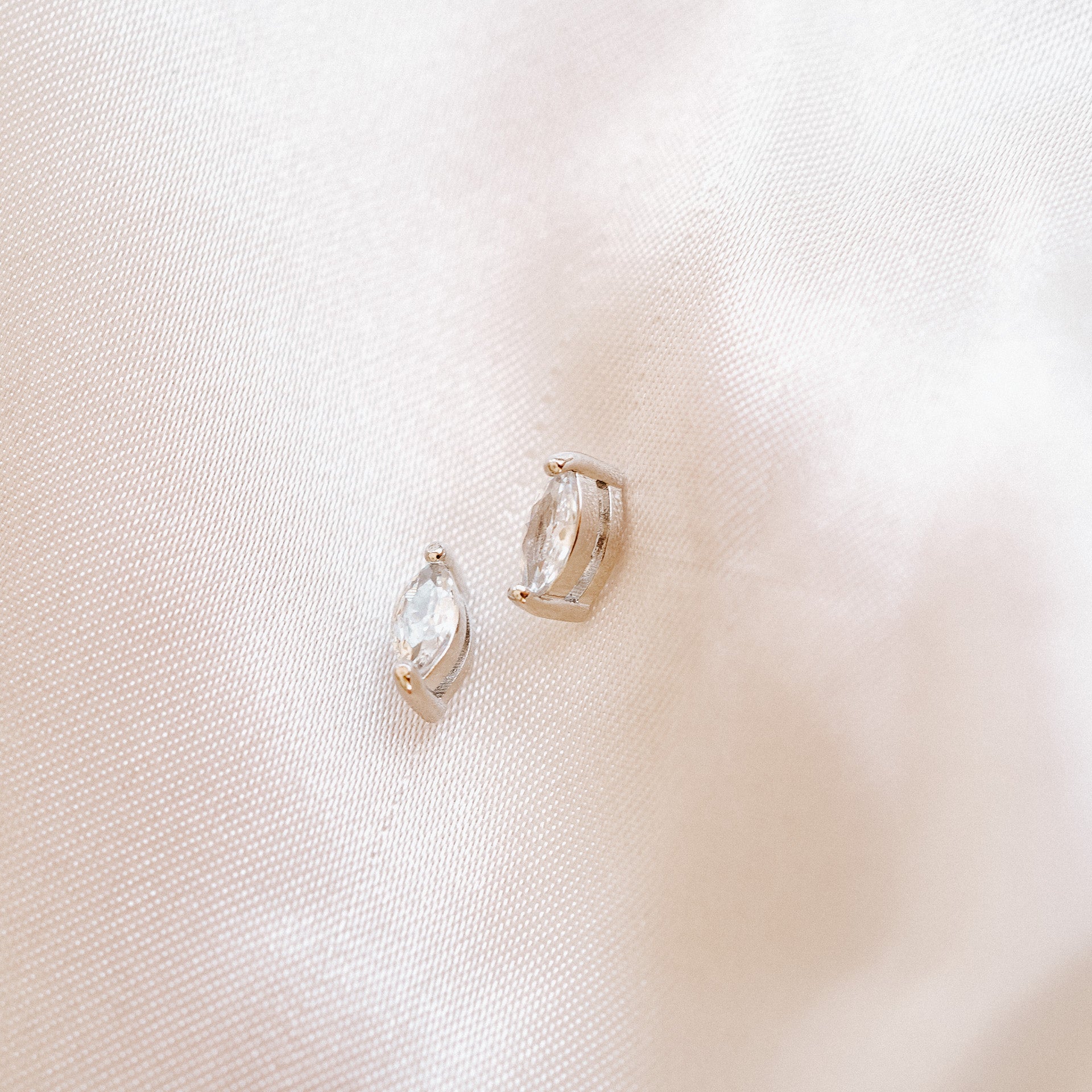 Marquise Stud Earrings - Wander + Lust Jewelry