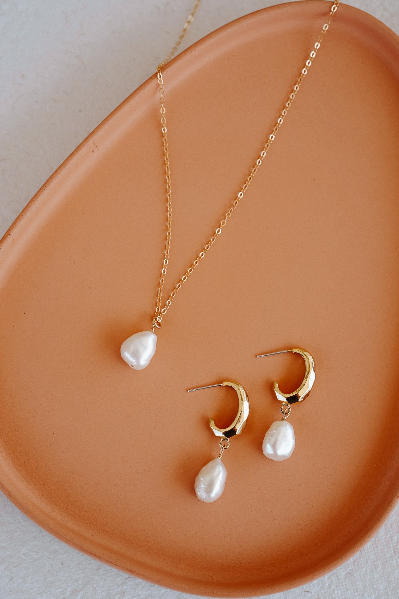 Mila Pearl Hoop Earrings - Gift - Wander + Lust Jewelry